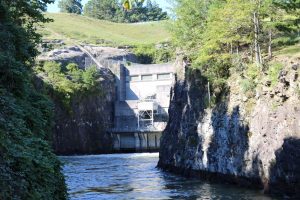 The view of Buford Dam from the south is a sight to behold. The dam is massive, and it stretches across the Chattahoochee River like a giant concrete wall. The water flows over the top of the dam in a steady stream, and it's hard to believe that the dam is holding back so much water.

The view from the south is also a great place to see the surrounding area. The dam is located in a beautiful setting, and there are plenty of places to hike and explore. If you're looking for a great place to take in the sights, the view of Buford Dam from the south is definitely worth a visit.

The Buford Dam is a concrete gravity dam on the Chattahoochee River in Buford, Georgia, United States. It was built by the United States Army Corps of Engineers between 1950 and 1956 as part of the Buford Project for flood control, drinking water, and hydroelectric power generation. The dam is 1,785 feet (544 m) long and 190 feet (58 m) high. It impounds Lake Lanier, a 69,000-acre (28,000 ha) reservoir. The dam is named for the city of Buford, which was inundated by the reservoir.

The Buford Dam is a popular tourist destination. There is a visitor center and a museum at the dam. The dam is also a popular spot for fishing, boating, and swimming.