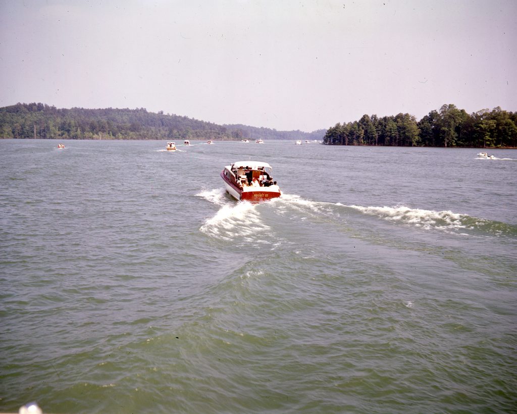 Boaters on Lake Lanier in 1964 were enjoying a new and exciting recreational opportunity. The lake had been created just eight years earlier by the completion of Buford Dam on the Chattahoochee River, and it was quickly becoming a popular destination for boating, fishing, swimming, and other water sports.

In 1964, there were a few different ways to enjoy boating on Lake Lanier. One way was to rent a boat from one of the many marinas that had sprung up around the lake. Another way was to bring your own boat and launch it from one of the many boat ramps.